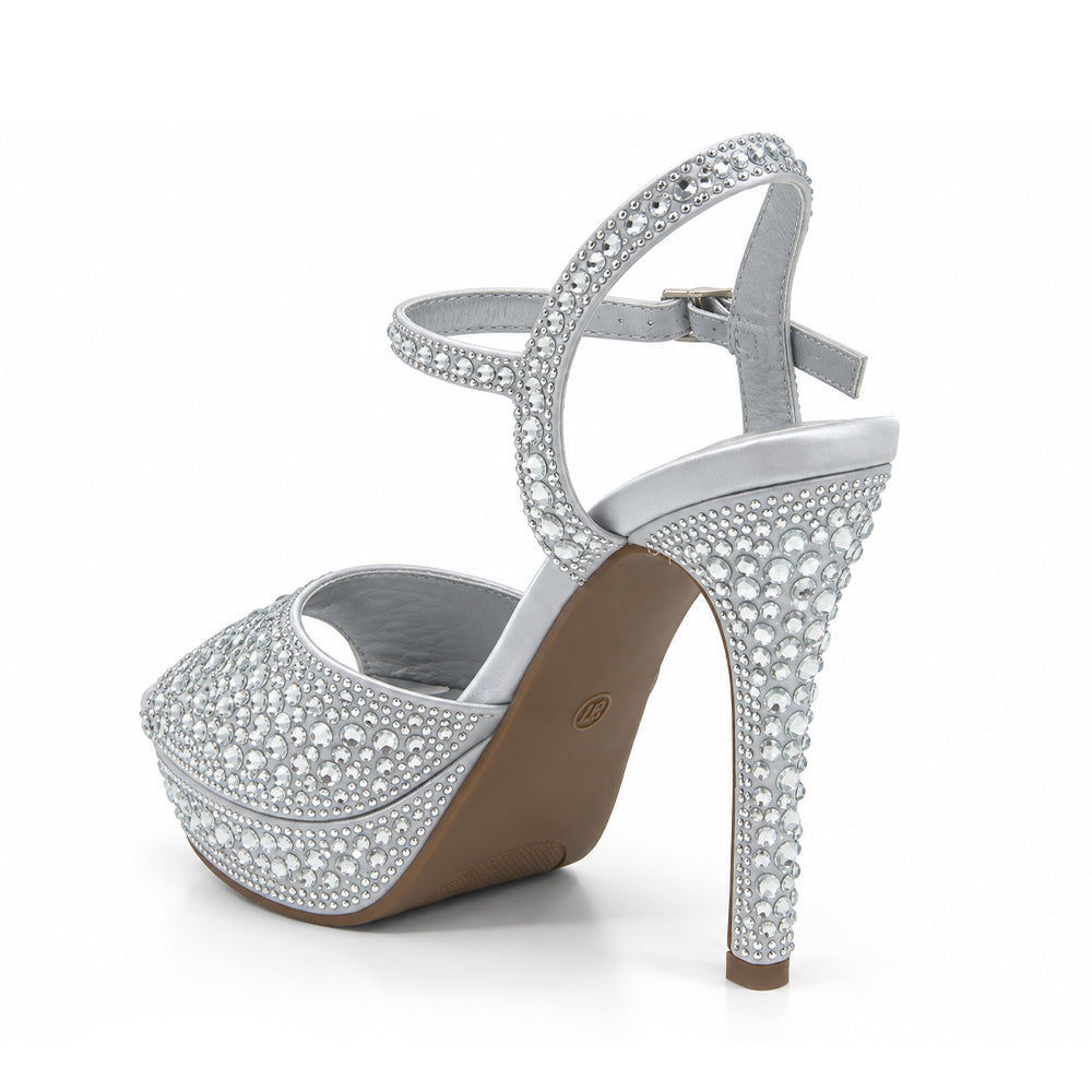 SANDALIA MUJER STHEF FIESTA PLATA 8482