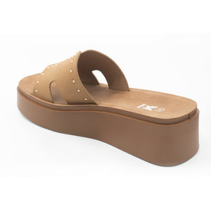 SANDALIA MUJER STHEF CASUAL CAMEL 8431