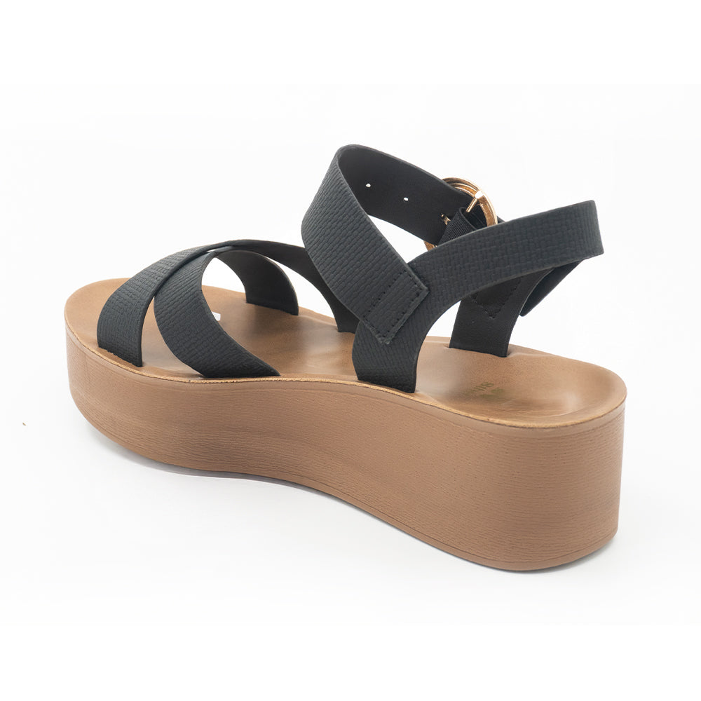 SANDALIA MUJER STHEF CASUAL NEGRO 8372