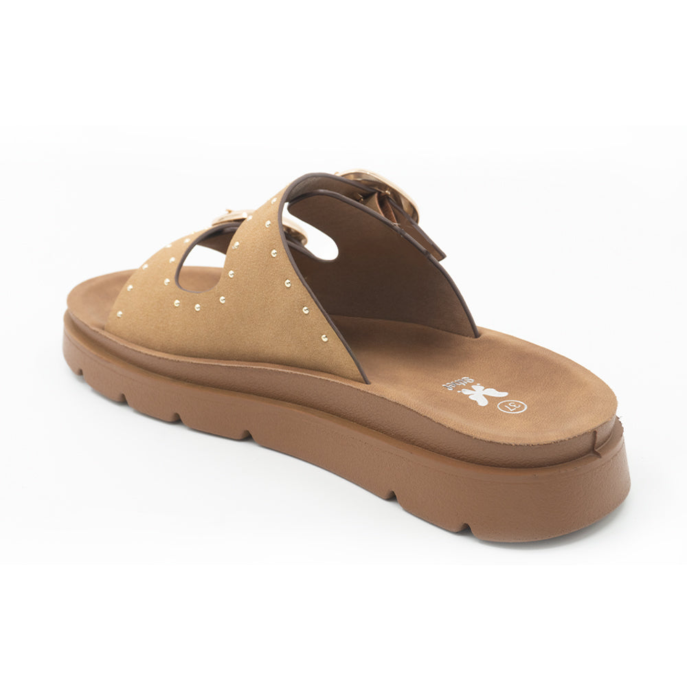 SANDALIA MUJER STHEF CASUAL BEIGE 8428