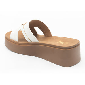 SANDALIA MUJER STHEF CASUAL BLANCO 8429