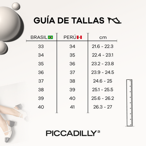 ZAPATO MUJER PICCADILLY PRETO 74900100000596