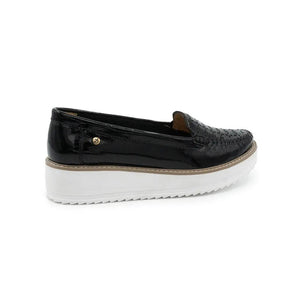 ZAPATO MUJER MIKAELA CASUAL NEGRO CHAROL MS743 Mikaela
