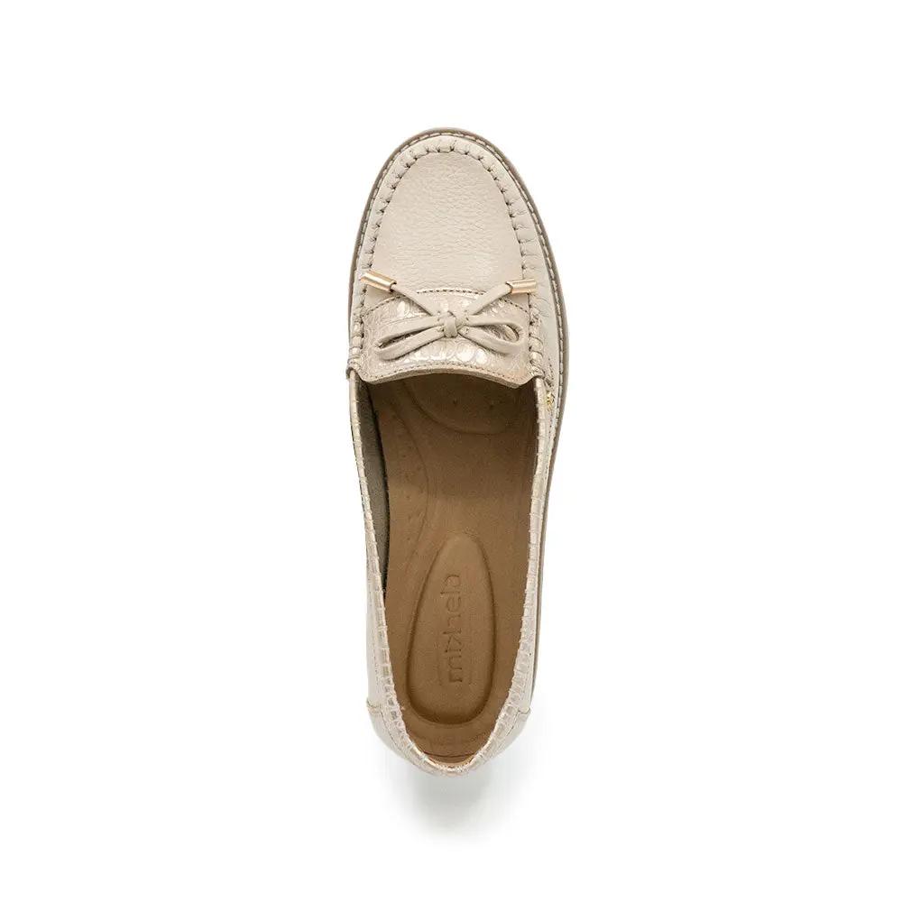 ZAPATO MUJER MIKAELA CASUAL VAINILLA/DORADO MS761 Mikaela