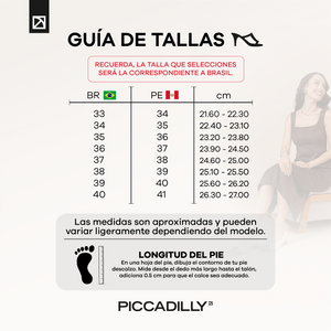 ZAPATO MUJER PICCADILLY VESTIR BRULE 76403500000004