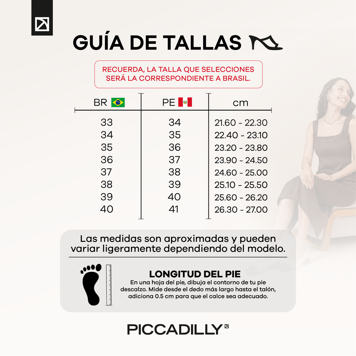 ZAPATO MUJER PICCADILLY VESTIR PRETO 77200300000031