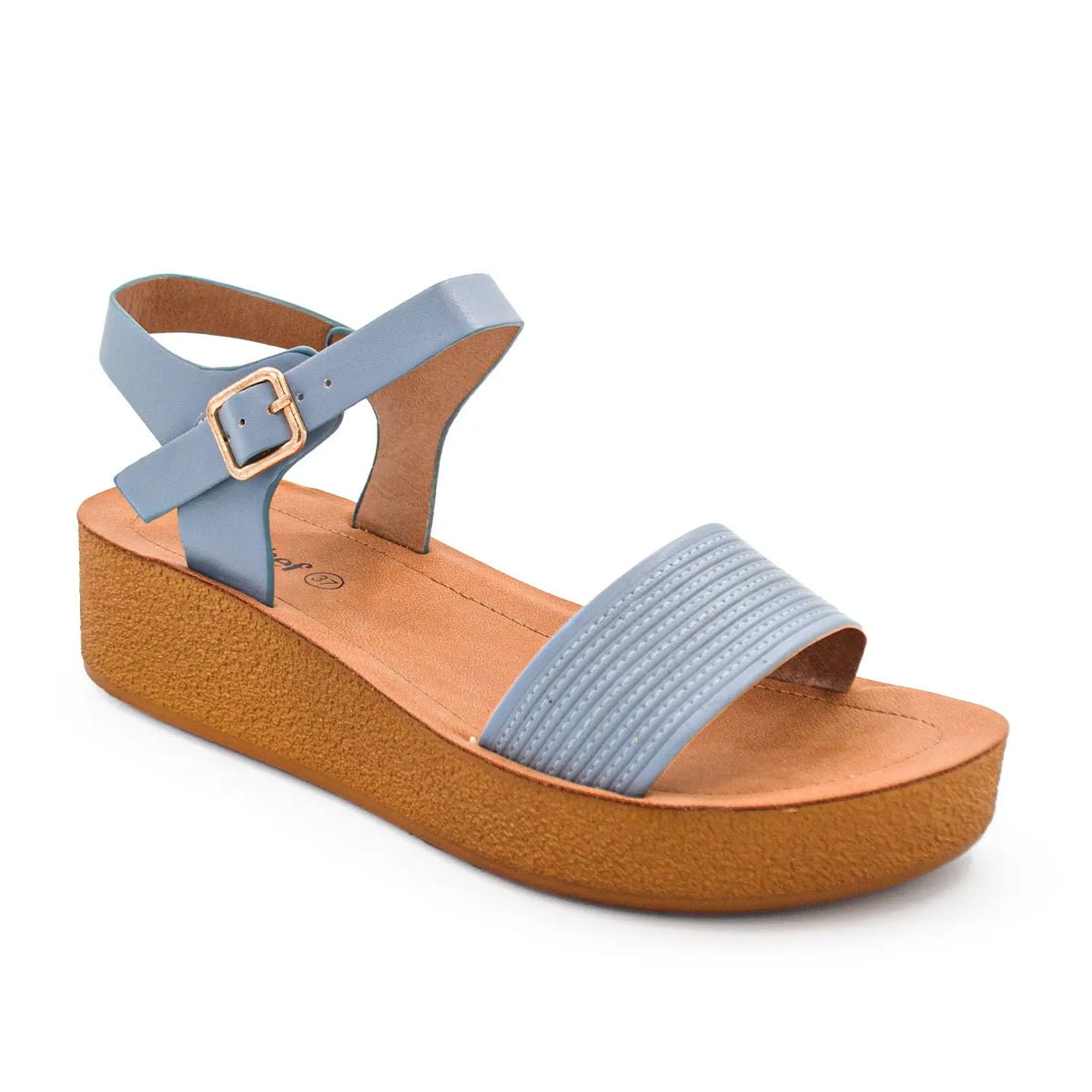 SANDALIA MUJER STHEF CASUAL AZUL 8021