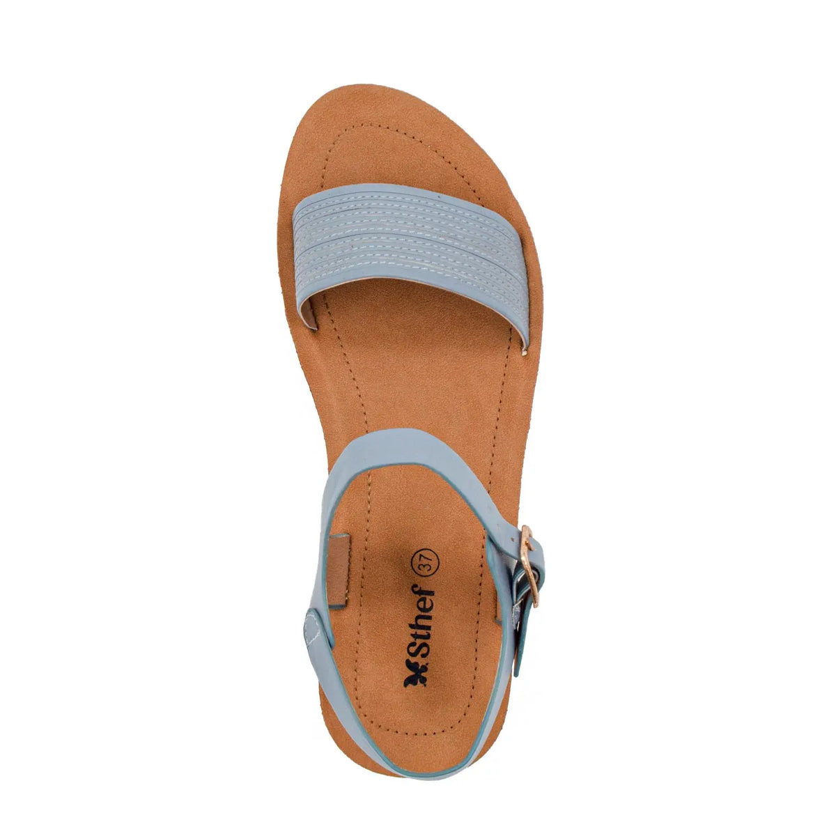 SANDALIA MUJER STHEF CASUAL AZUL 8021