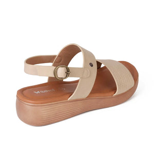 SANDALIA MUJER STHEF CASUAL BEIGE 8000