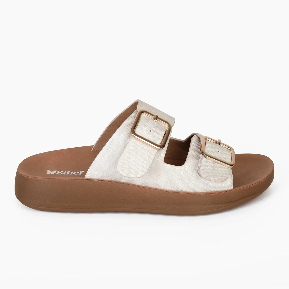 SANDALIA MUJER STHEF CASUAL BLANCO 8016