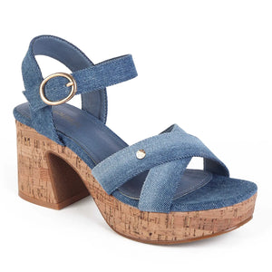 SANDALIA MUJER STHEF CASUAL JEANS 8046