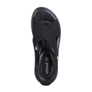 SANDALIA MUJER STHEF CASUAL NEGRO 7988