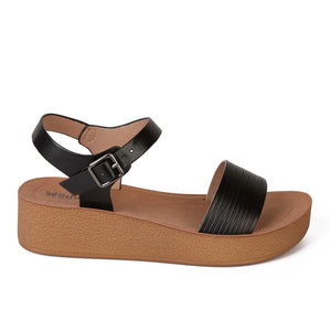 SANDALIA MUJER STHEF CASUAL NEGRO 8021