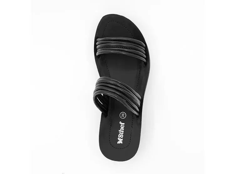SANDALIA MUJER STHEF CASUAL NEGRO 8022