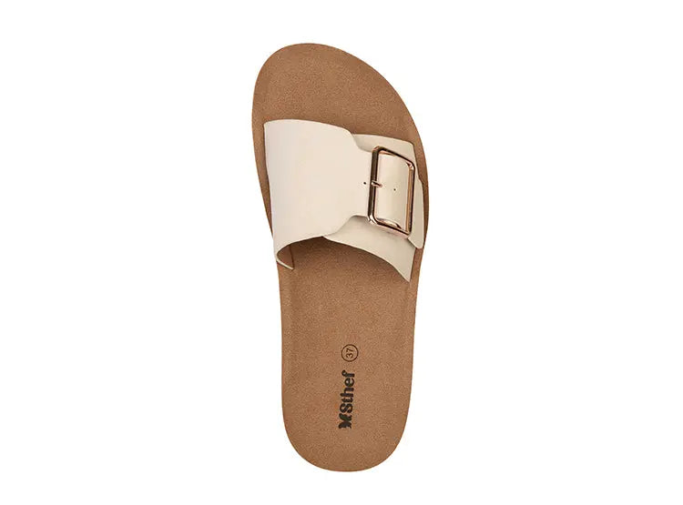 SANDALIA MUJER STHEF CASUAL OFF WHITE 8019
