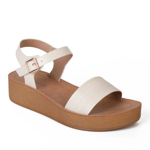 SANDALIA MUJER STHEF CASUAL OFF WHITE 8021
