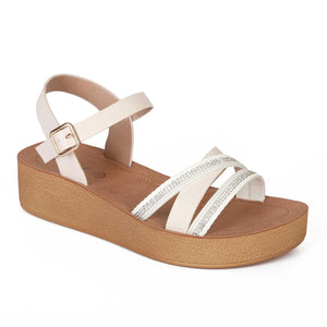 SANDALIA MUJER STHEF CASUAL OFF WHITE 8023