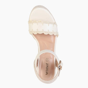 SANDALIA MUJER STHEF CASUAL OFF WHITE 8029