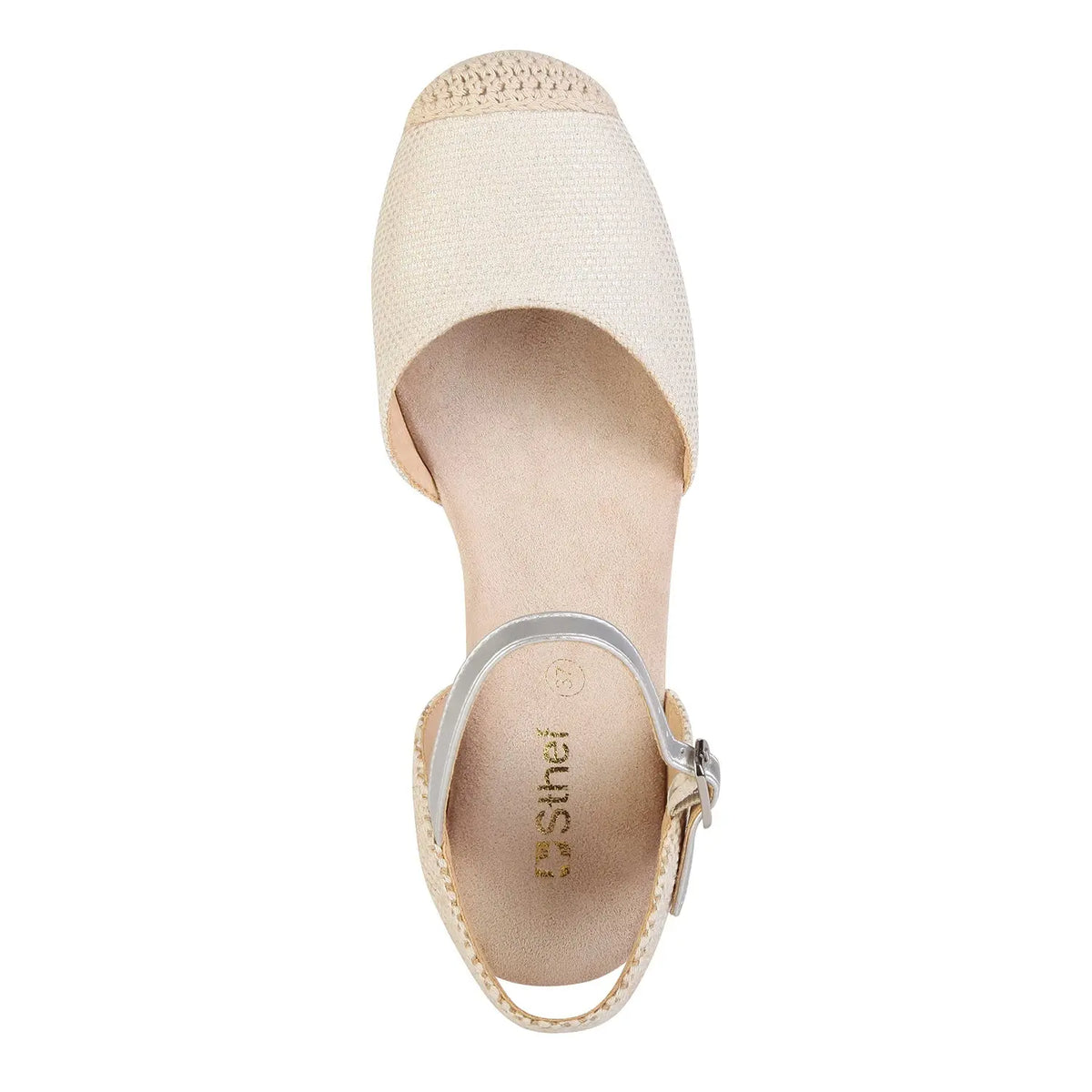 SANDALIA MUJER STHEF CASUAL PLATA 8051