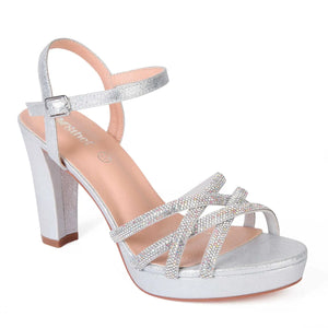 SANDALIA MUJER STHEF FIESTA PLATA 7992