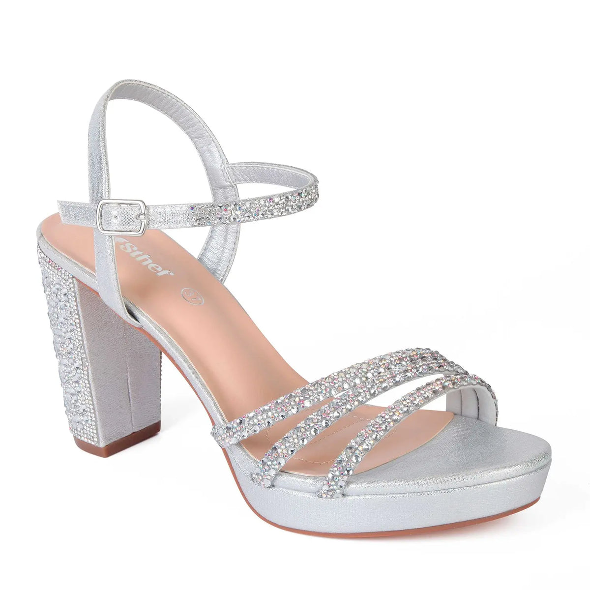 SANDALIA MUJER STHEF FIESTA PLATA 7994