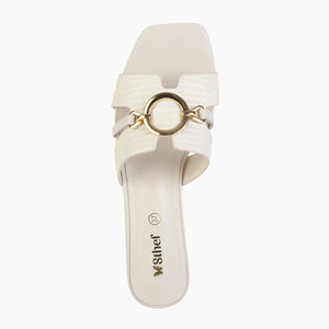 SANDALIA MUJER STHEF VESTIR BLANCO 8045