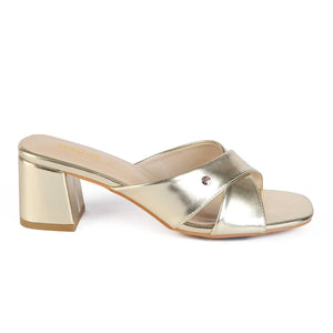 SANDALIA MUJER STHEF VESTIR DORADO 8044