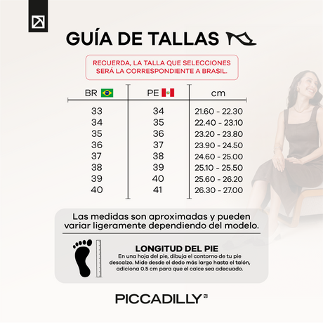 ZAPATO MUJER PICCADILLY VESTIR PRETO 65406300000004 Piccadilly