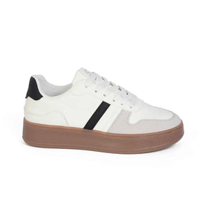 ZAPATILLA MUJER STHEF CASUAL BLANCO/NEGRO 8127 Sthef