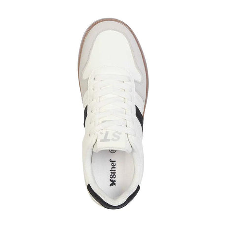 ZAPATILLA MUJER STHEF CASUAL BLANCO/NEGRO 8127 Sthef